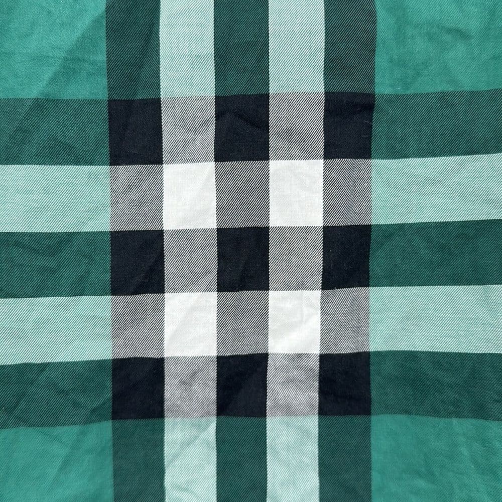 Burberry Children Green Plaid Button‎ Up Sz 9m - Thumbnail 4