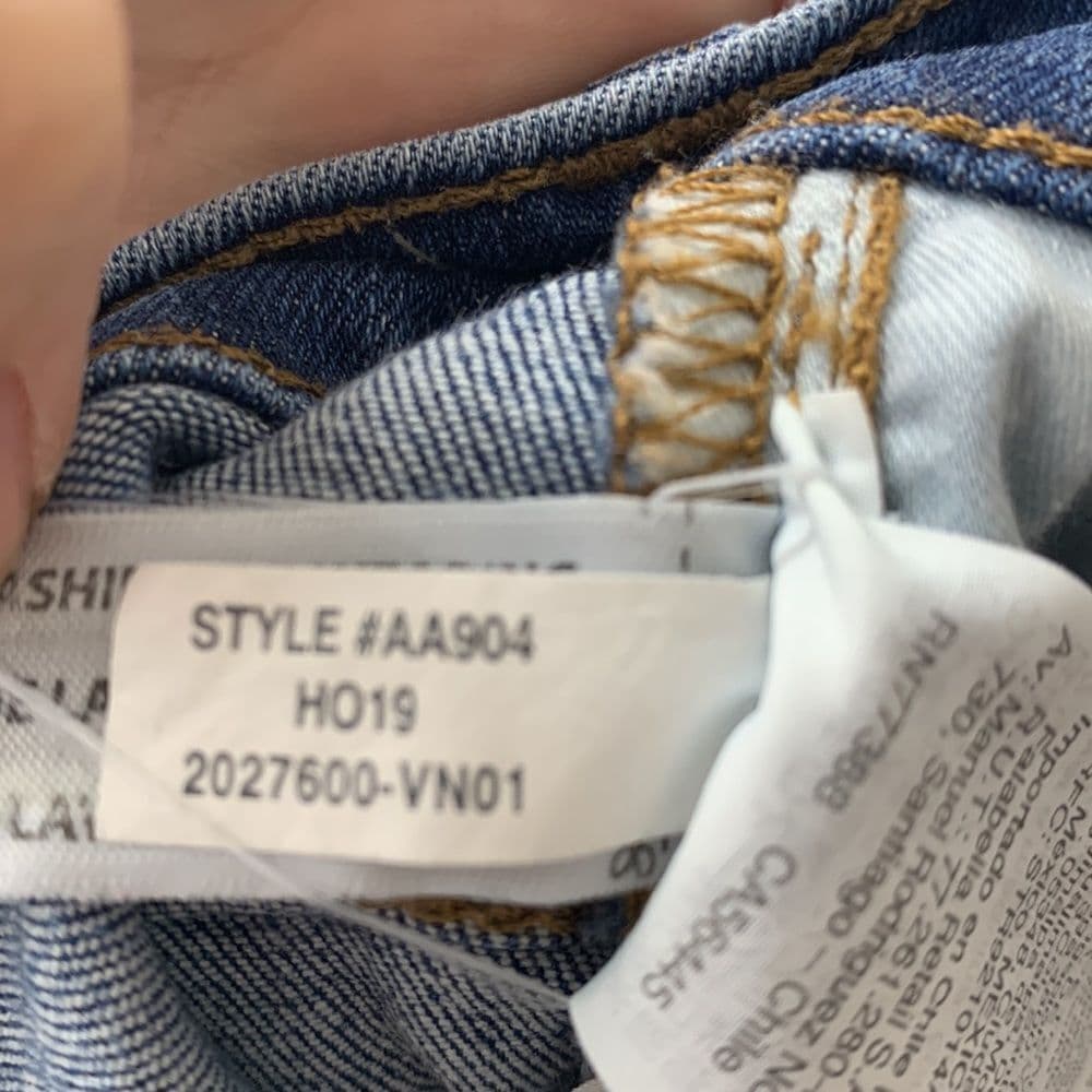 Madewell 11” High Rise Skinny Jeans Button‎ Fly Sz 23 - Thumbnail 7