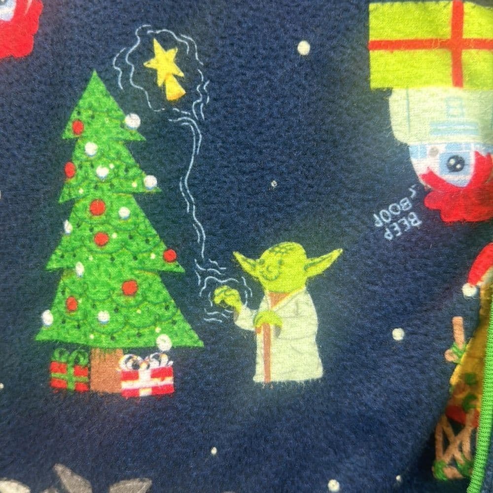 Star Wars Holiday 2pc Button Up Jammies Sz‎ XS (4-5) - Thumbnail 3