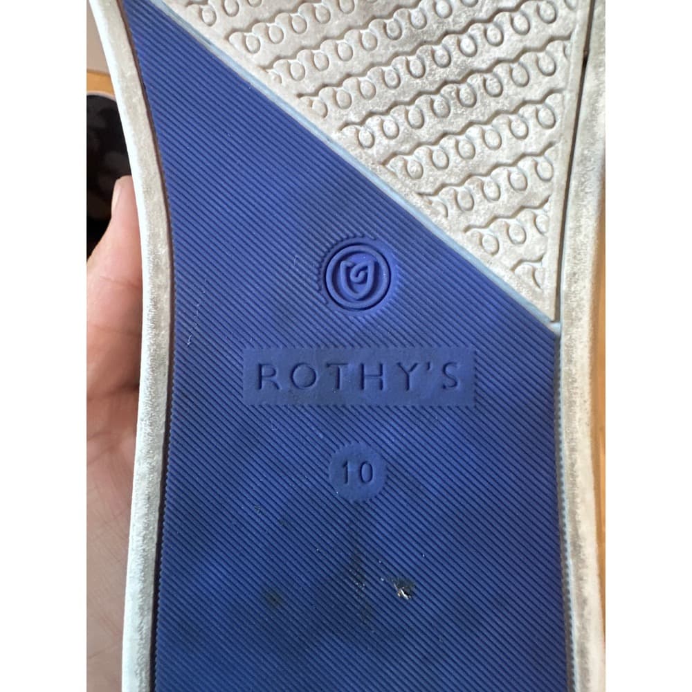 Rothys The Sneaker Grey Camo Slip On Knit Shoes Womens Size 10 - Thumbnail 7