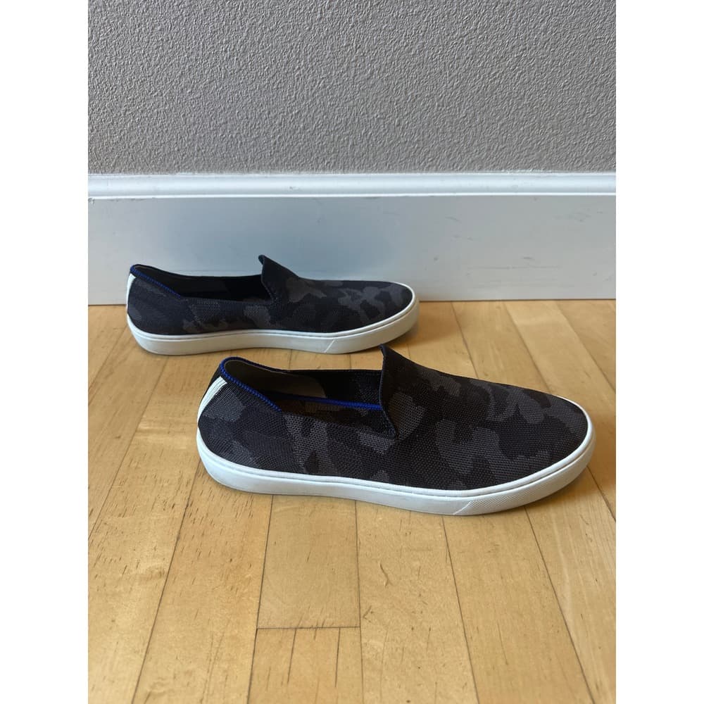 Rothys The Sneaker Grey Camo Slip On Knit Shoes Womens Size 10 - Thumbnail 3