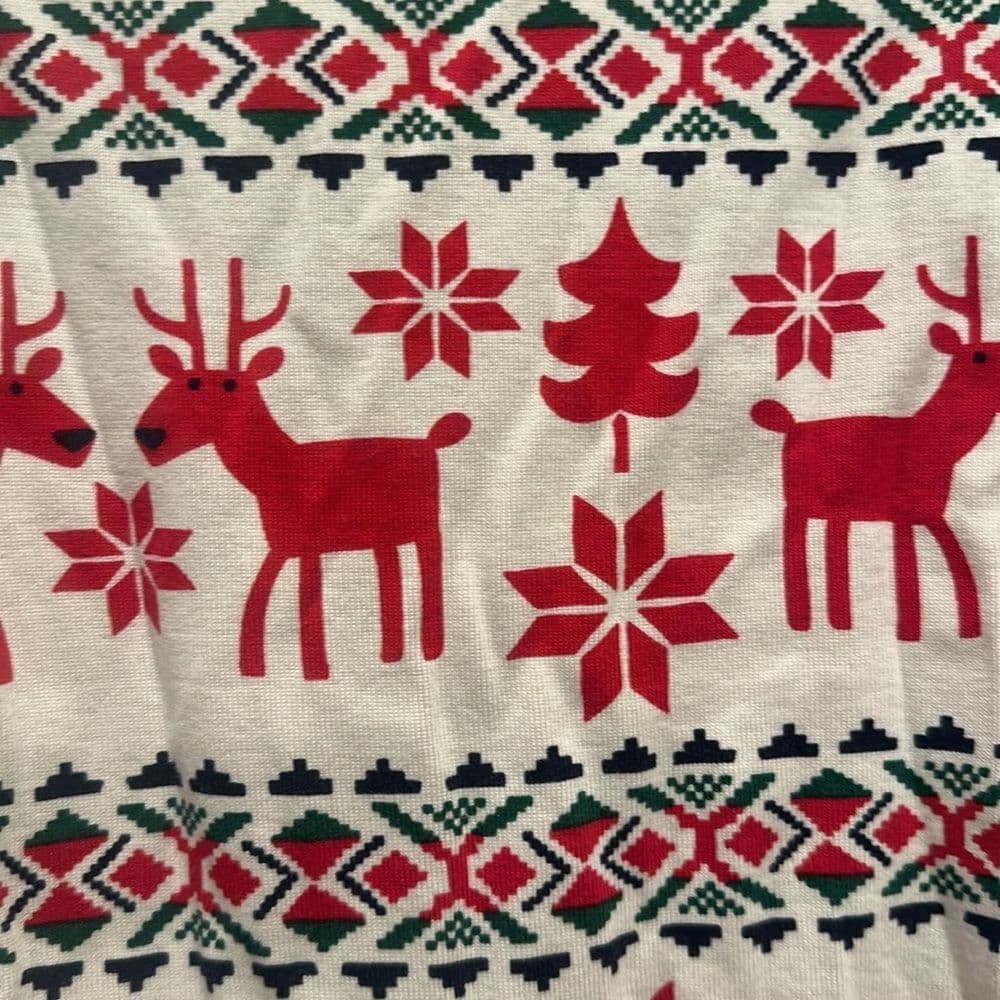 Hanna Andersson Dear Deer Zip‎ Up PJs Sz 80cm 18-24m - Thumbnail 4