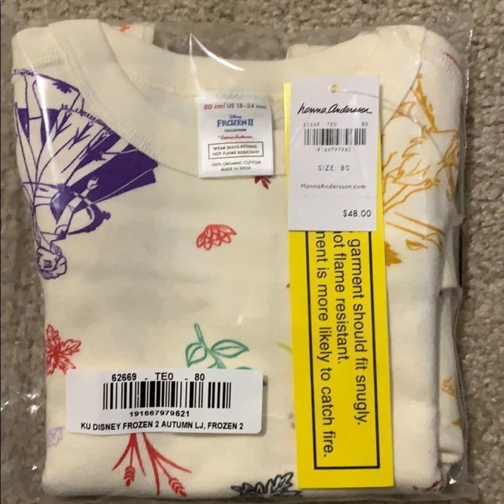 Hanna Andersson Frozen II long Johns 80cm 18-24mos‎ - Thumbnail 2
