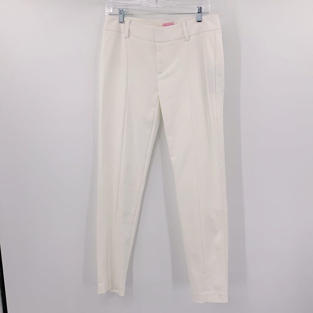 Lilly Pulitzer Chantel Stretch Dinner Pant in Coconut Sz 8‎ NWT - Thumbnail 2