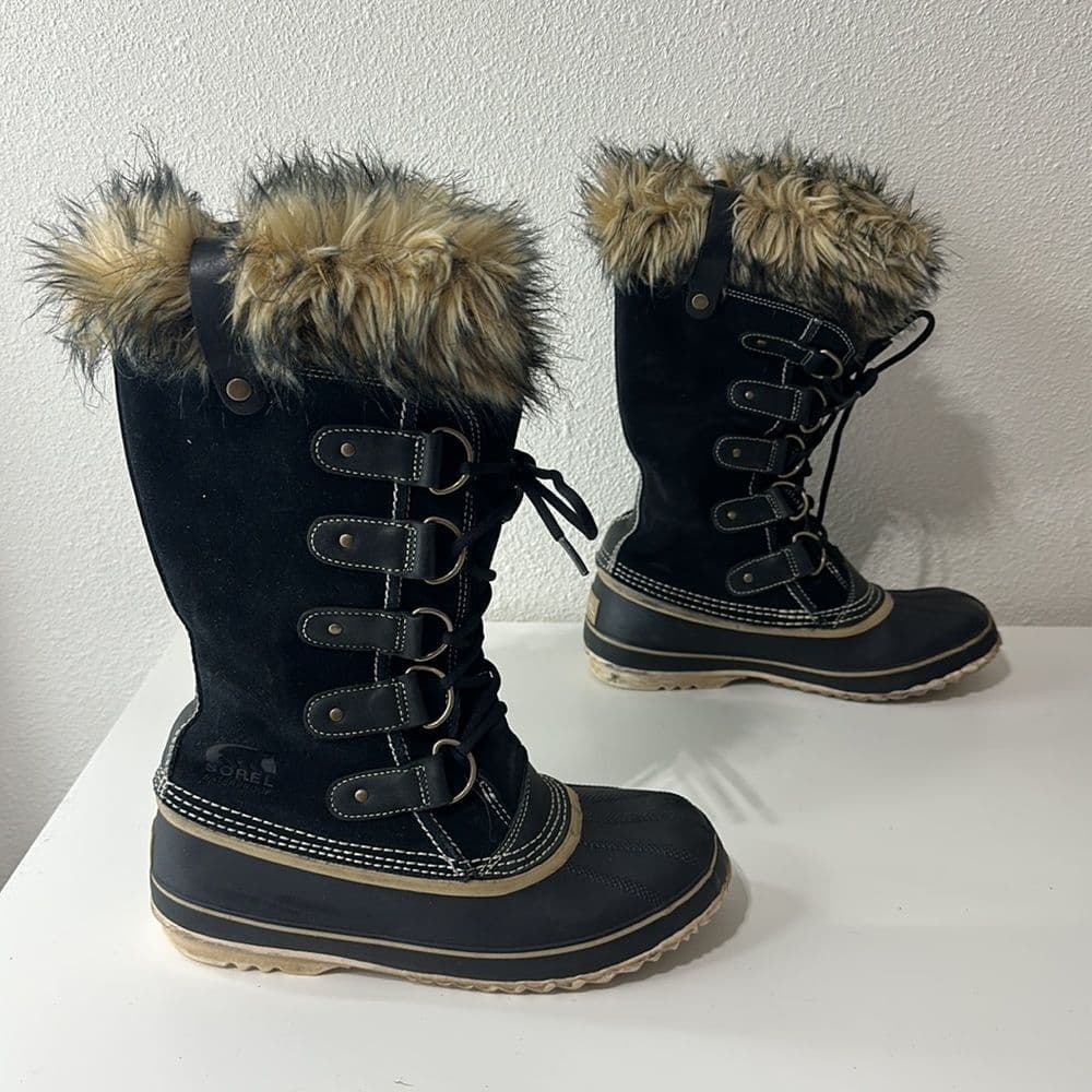 Sorel Joan of Artic Suede‎ Winter Snow Boots Sz 9 - Thumbnail 3