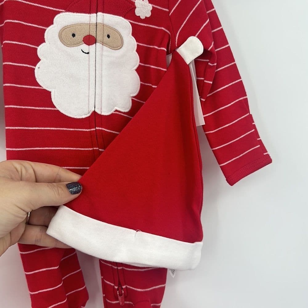 Just One You by CARTERS (2) Outfit Bundle Sz Newborn Santa Sleeper/Snowman 2pc‎ - Thumbnail 9