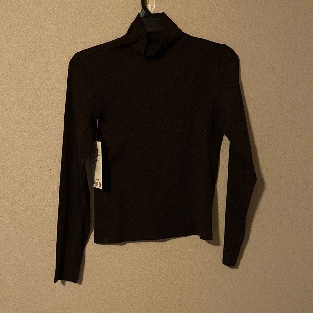 Lululemon Ribbed Wool-Blend Turtleneck in Espresso NWT Sz 12‎ - Thumbnail 3