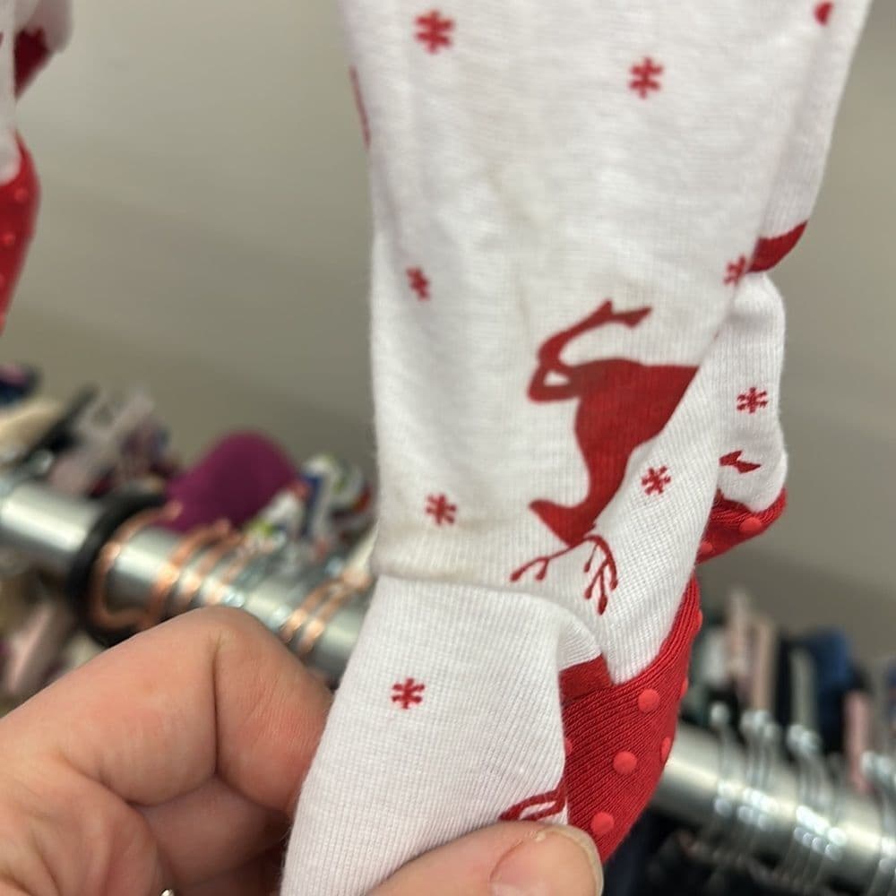 Leveret Holiday Reindeer Pjs NWT 6-12m‎ - Thumbnail 5