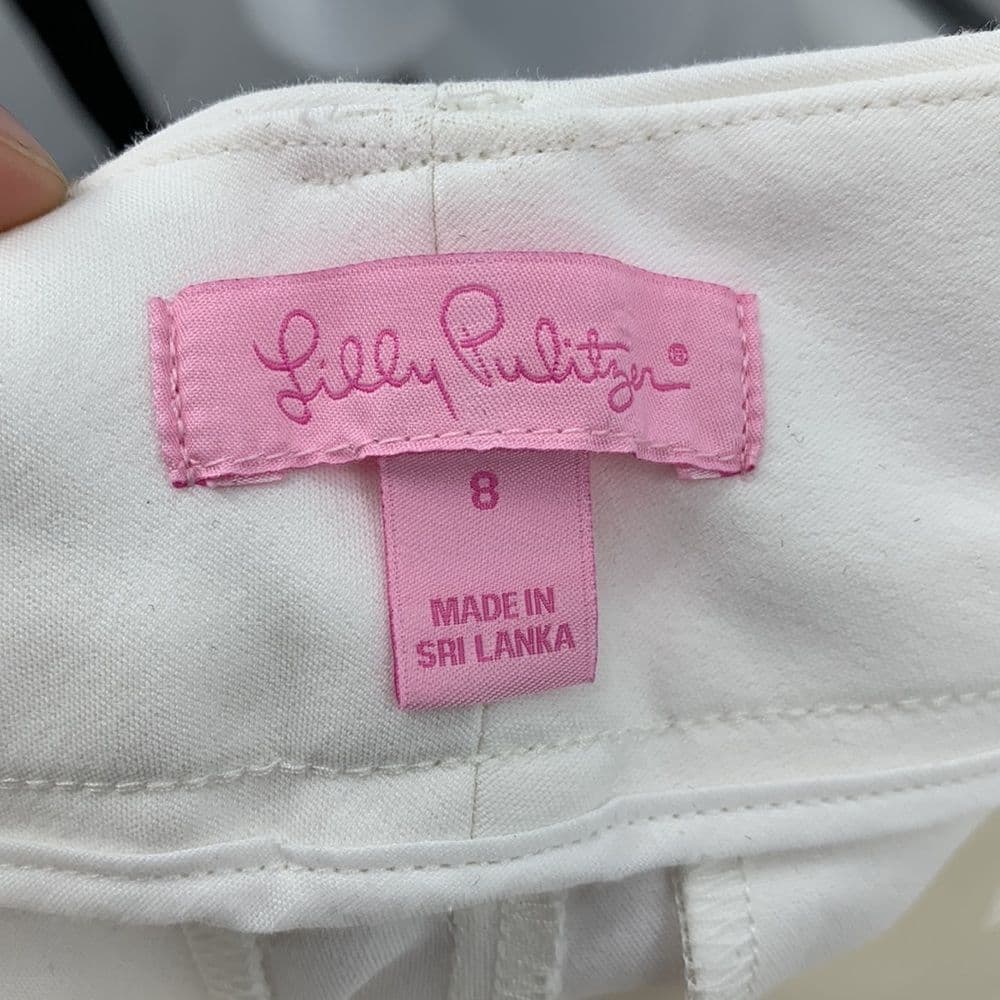 Lilly Pulitzer Chantel Stretch Dinner Pant in Coconut Sz 8‎ NWT - Thumbnail 6