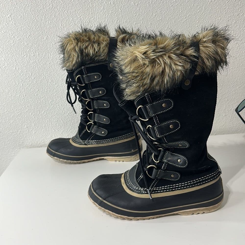 Sorel Joan of Artic Suede‎ Winter Snow Boots Sz 9 - Thumbnail 5