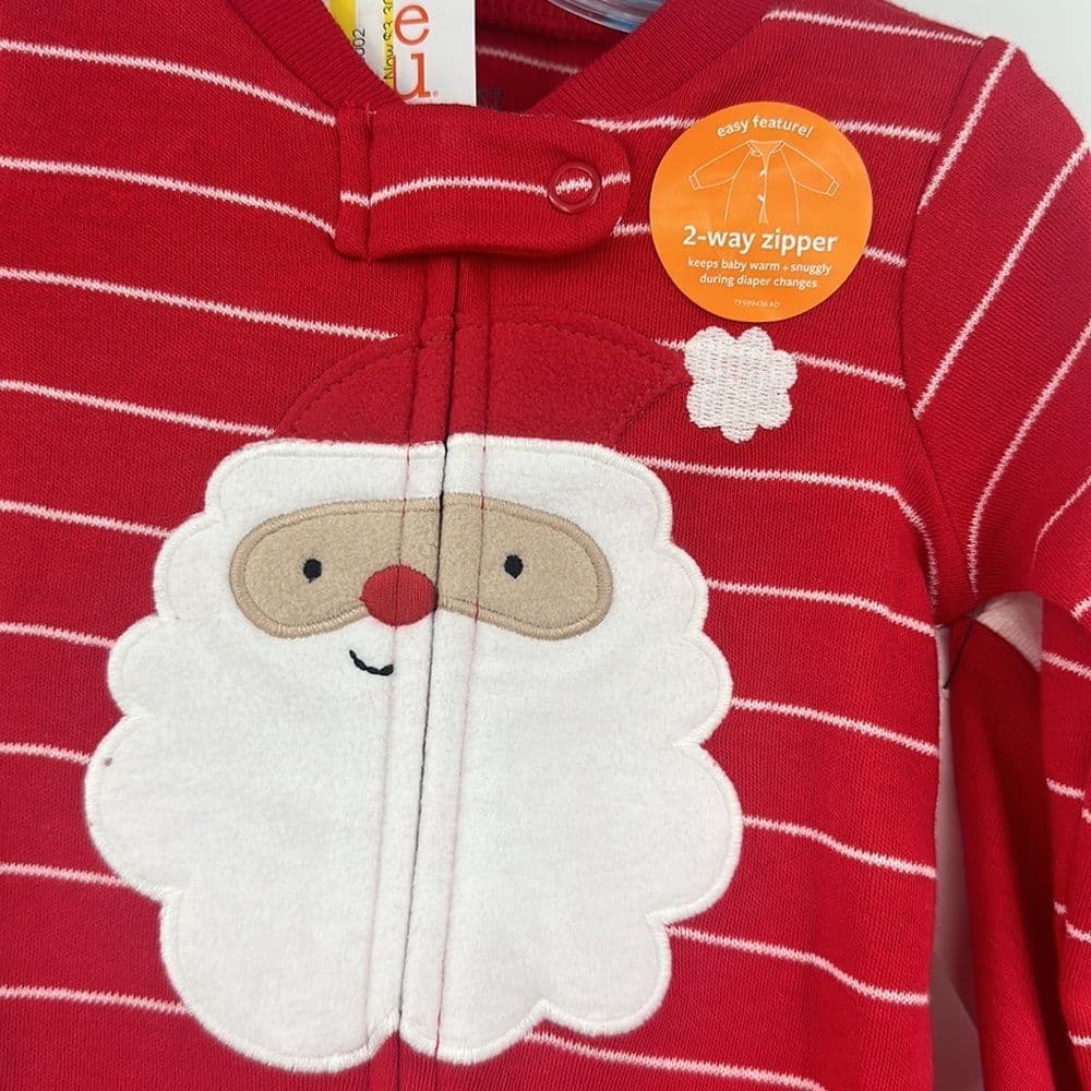 Just One You by CARTERS (2) Outfit Bundle Sz Newborn Santa Sleeper/Snowman 2pc‎ - Thumbnail 7