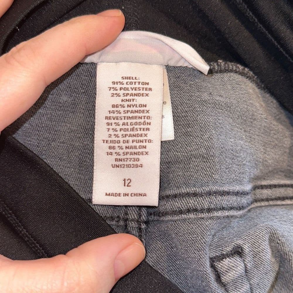 Liz Lange Maternity Jeggings Sz 12 Full Belly Panel‎ - Thumbnail 6