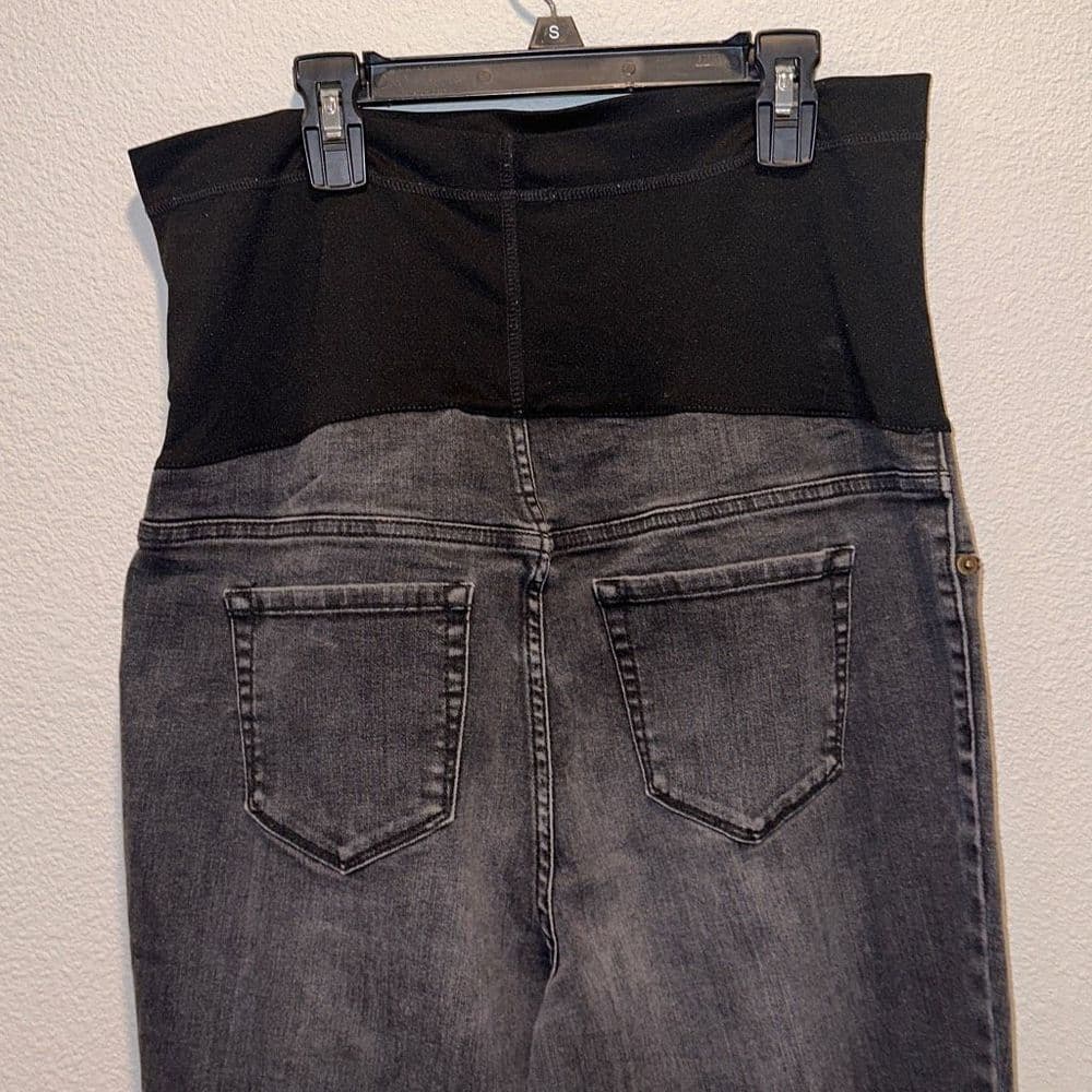 Liz Lange Maternity Jeggings Sz 12 Full Belly Panel‎ - Thumbnail 4