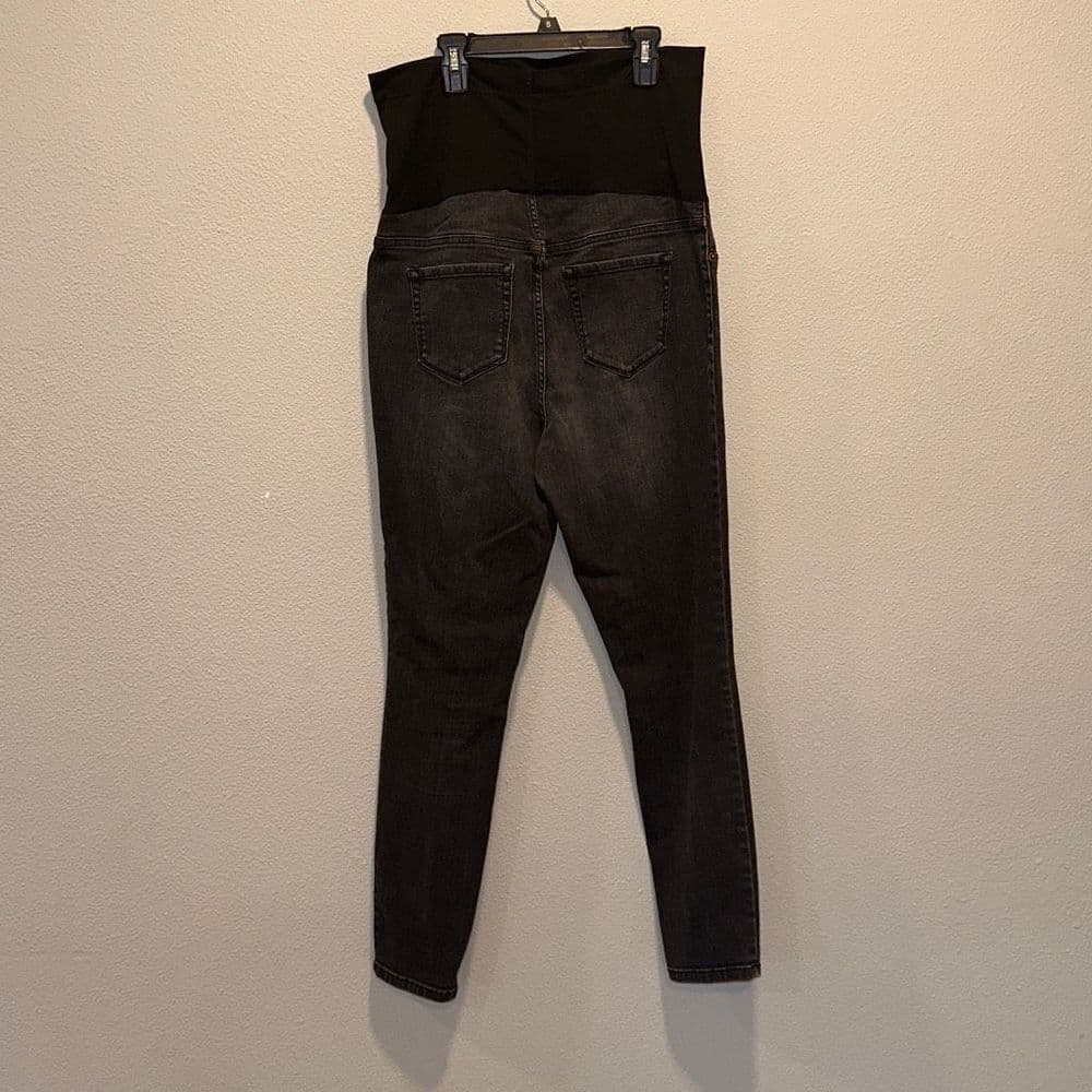 Liz Lange Maternity Jeggings Sz 12 Full Belly Panel‎ - Thumbnail 3
