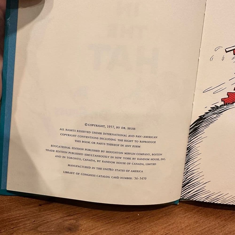 Dr. Suess‎ The Cat In The Hat 1957 First Edition with Jacket - Thumbnail 12