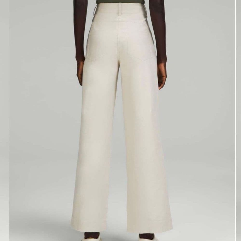 Lululemon City Sleek 5 Pocket Wide-Leg High-Rise Pant *Light Utilitech in Natura - Thumbnail 6