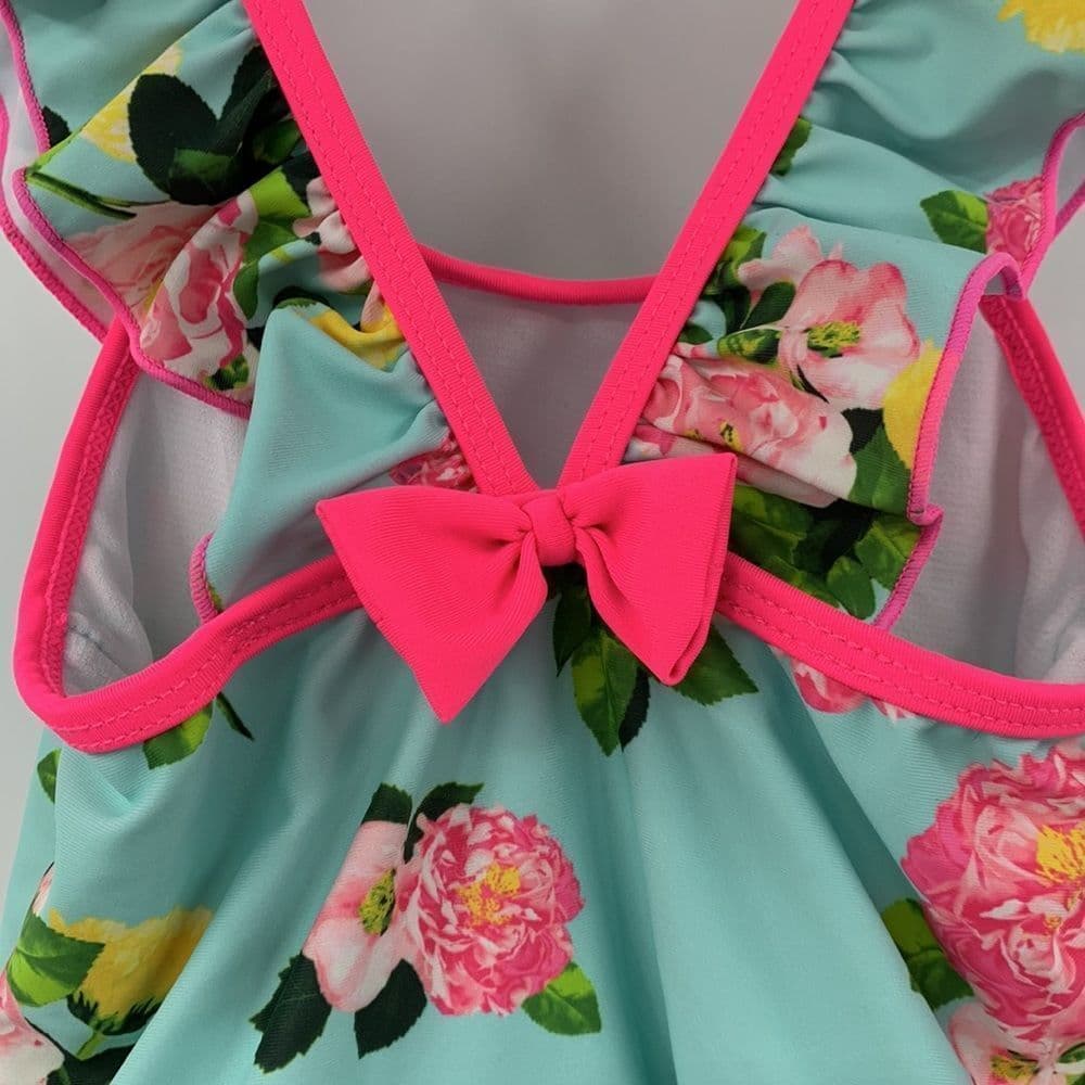 Betsey Johnson Pompom Ruffle Swimsuit Sz 4‎ - Thumbnail 3