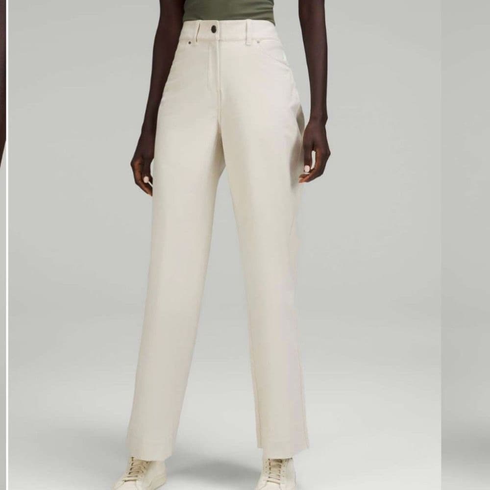 Lululemon City Sleek 5 Pocket Wide-Leg High-Rise Pant *Light Utilitech in Natura - Thumbnail 7