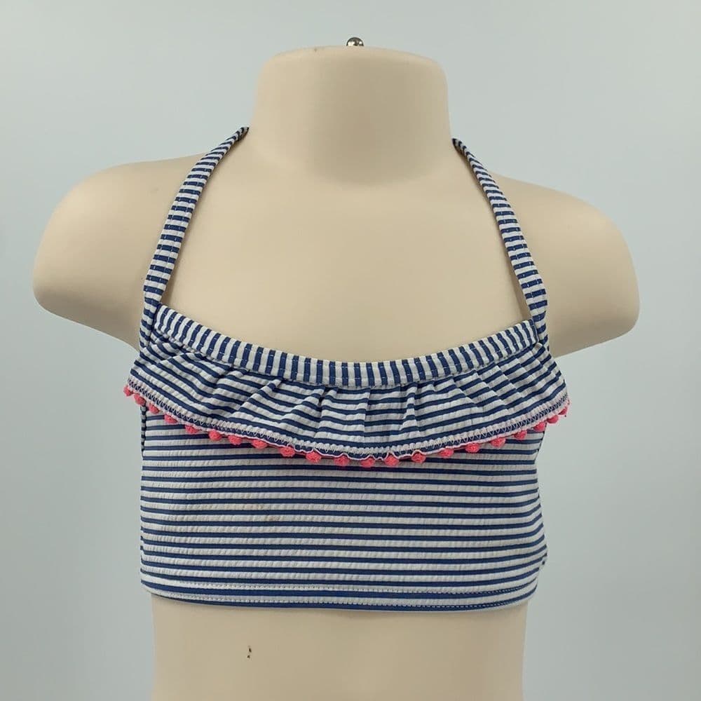 Mini Boden 3-4Y Striped Ruffle Bikini‎ - Thumbnail 2
