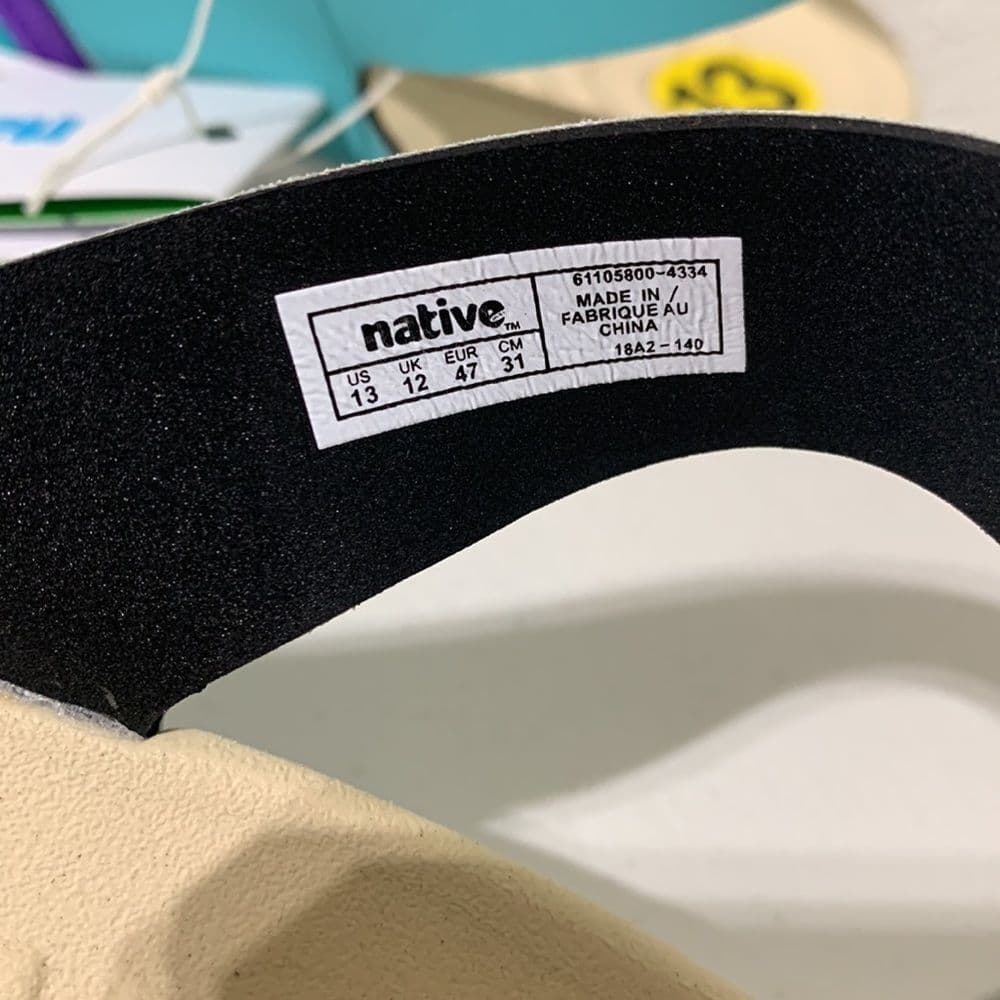Native Sandals Sz US‎ 13 EUR 47 NWT - Thumbnail 6