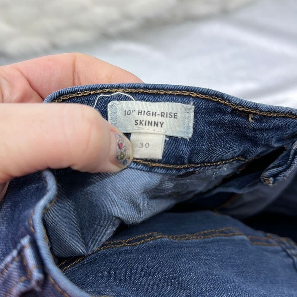 Madewell 10” High‎ Rise Skinny Sz 30 - Thumbnail 5