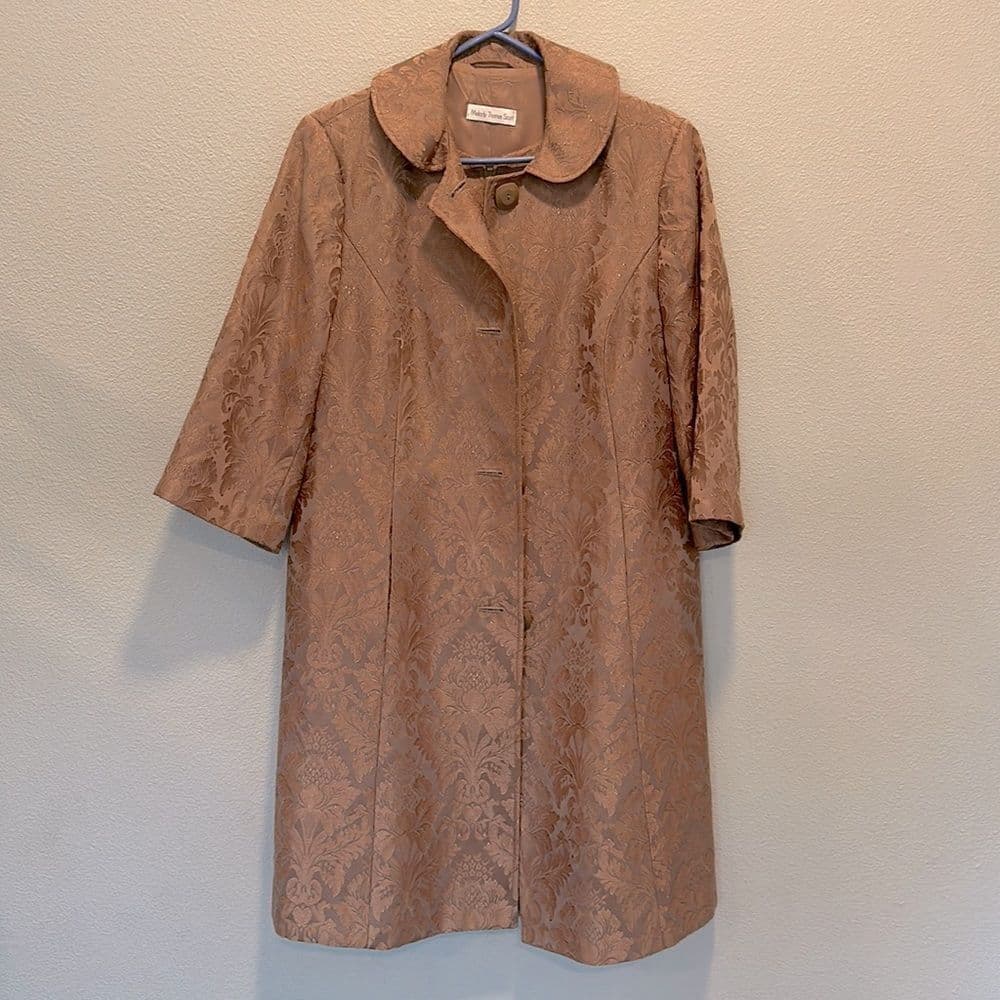 Melody Thomas‎ Scott Dress with Overcoat Sz 12 - Thumbnail 2