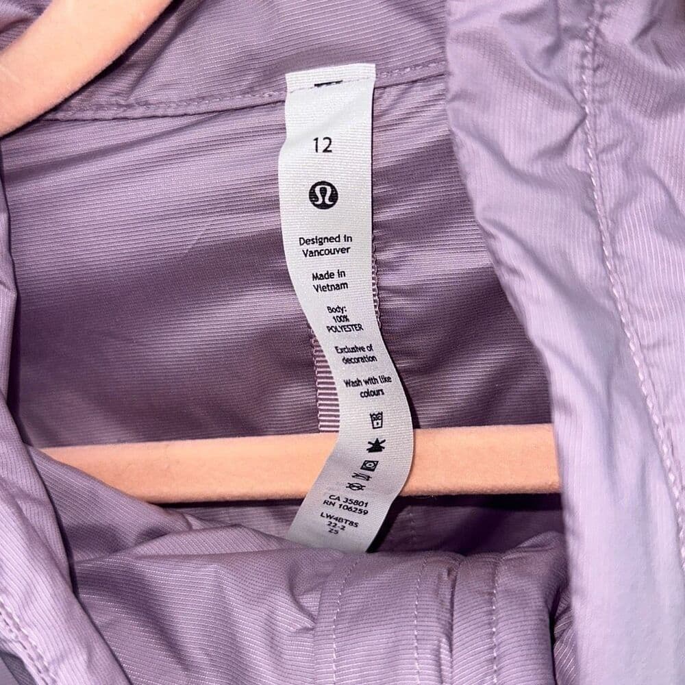 Lululemon Lightweight Cropped Track Jacket in‎ Dusty Rose Sz 12 - Thumbnail 5