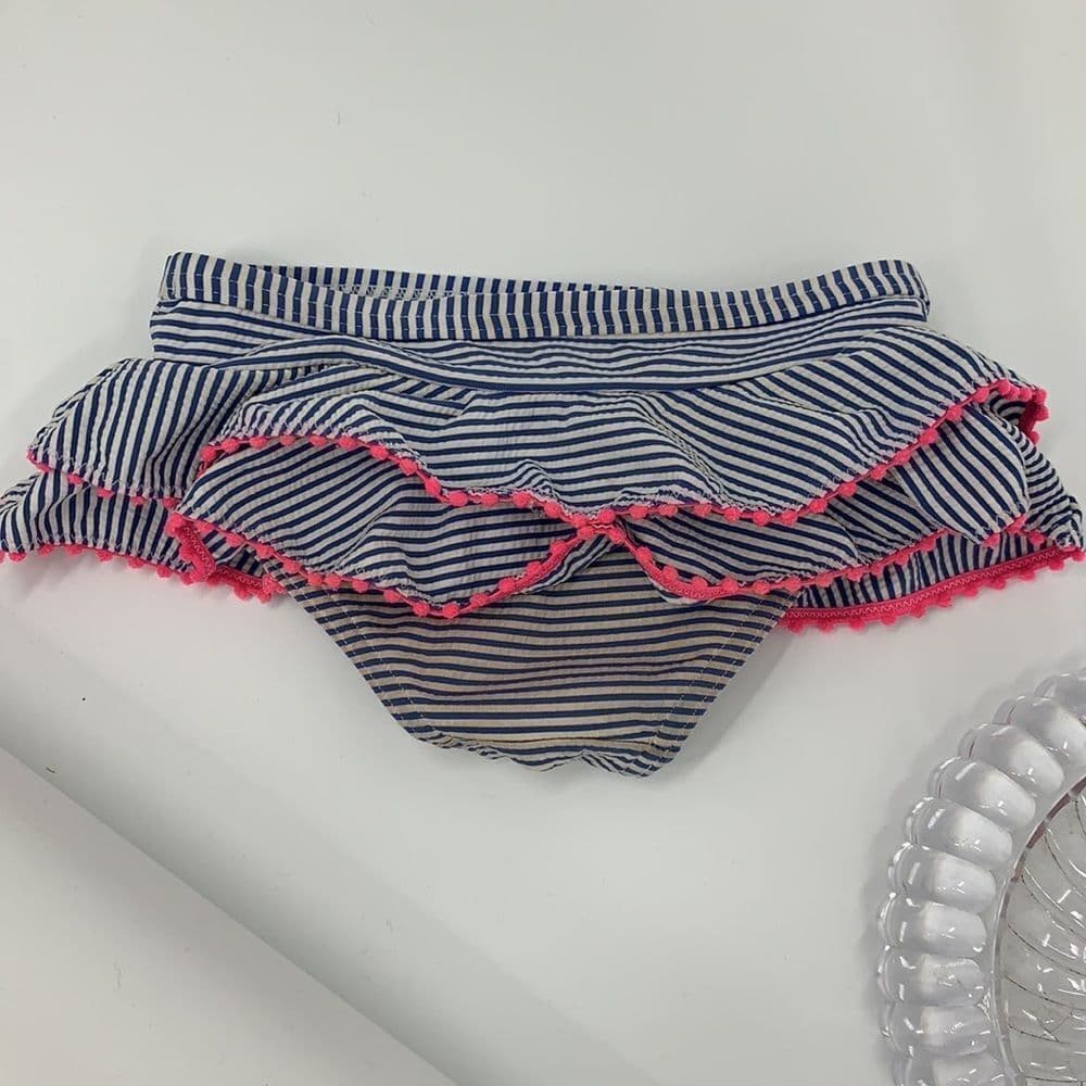 Mini Boden 3-4Y Striped Ruffle Bikini‎ - Thumbnail 4