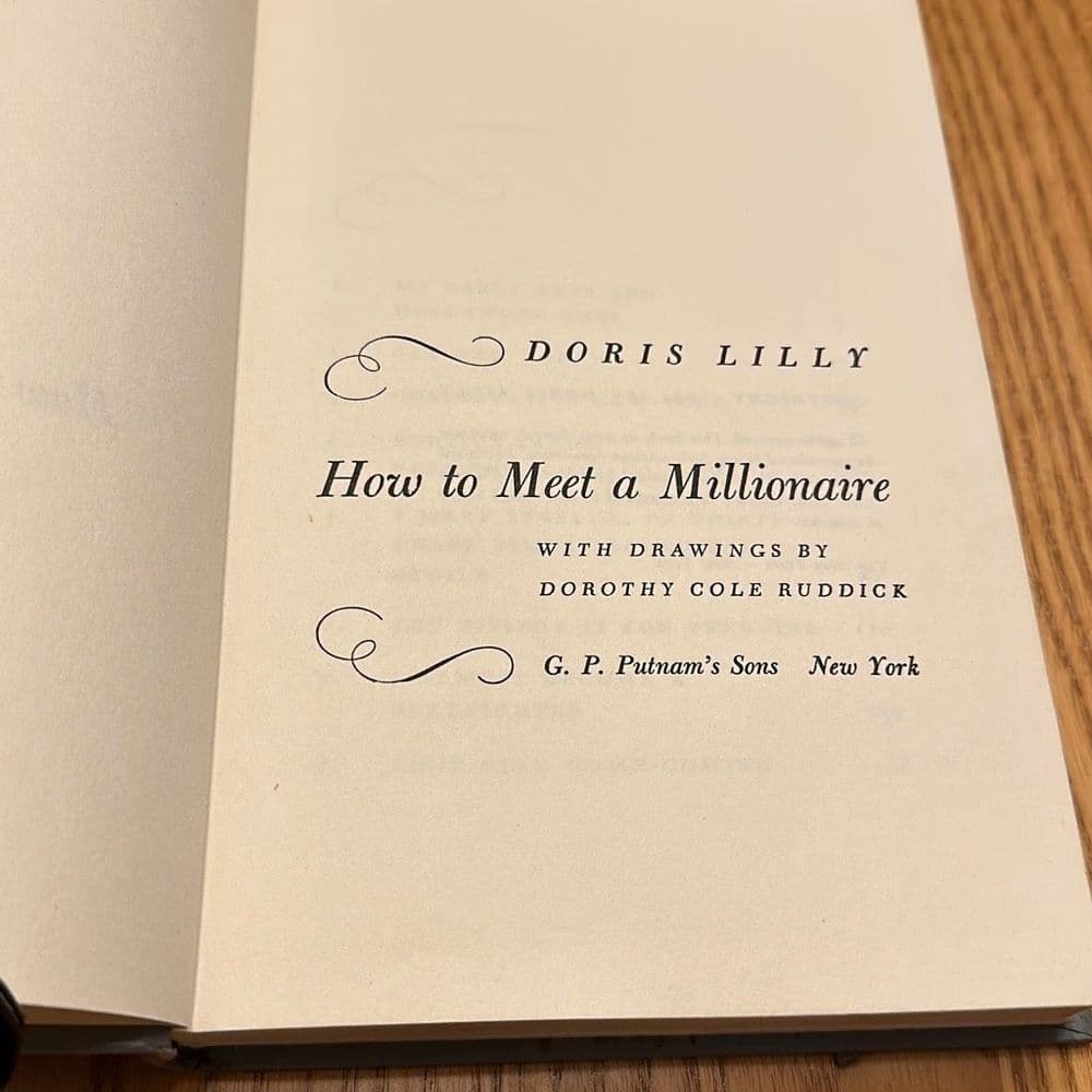 How to Meet a Millionaire by Doris Lilly First‎ Edition 1951 - Thumbnail 9