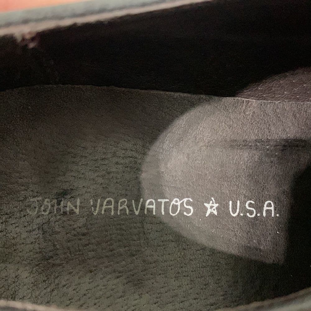 John Varvatos USA Black Leather & Canvas‎ Wing Tip Shoe Sz 11.5 - Thumbnail 9