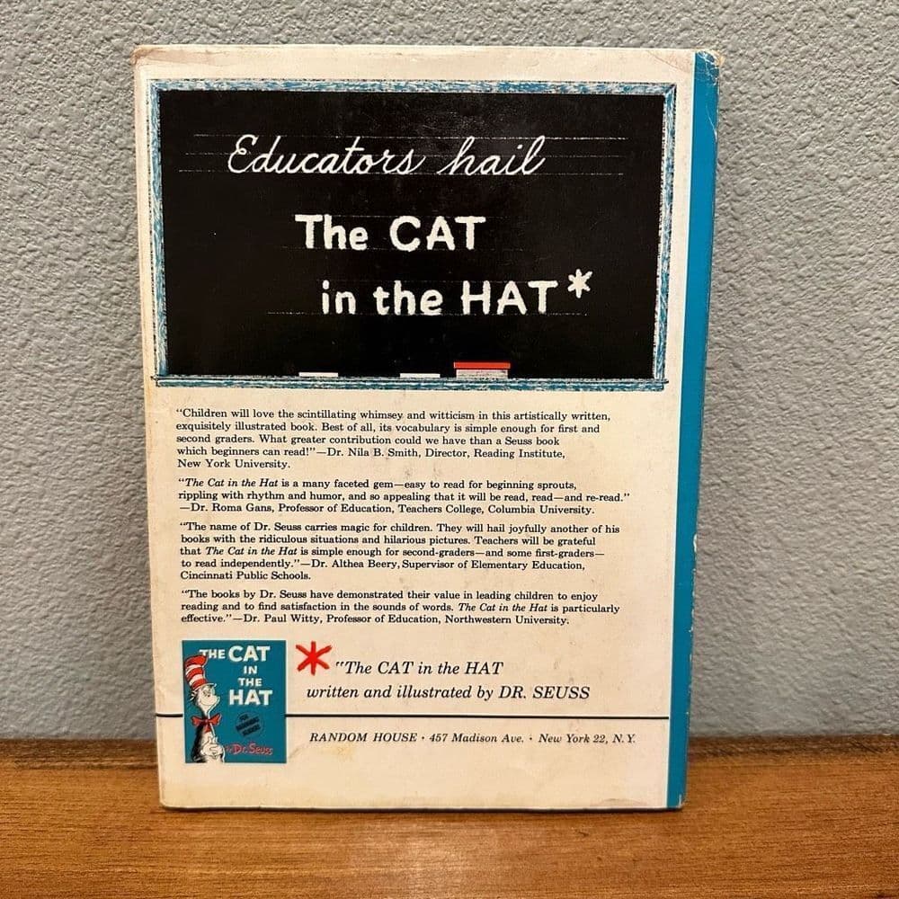 Dr. Suess‎ The Cat In The Hat 1957 First Edition with Jacket - Thumbnail 3