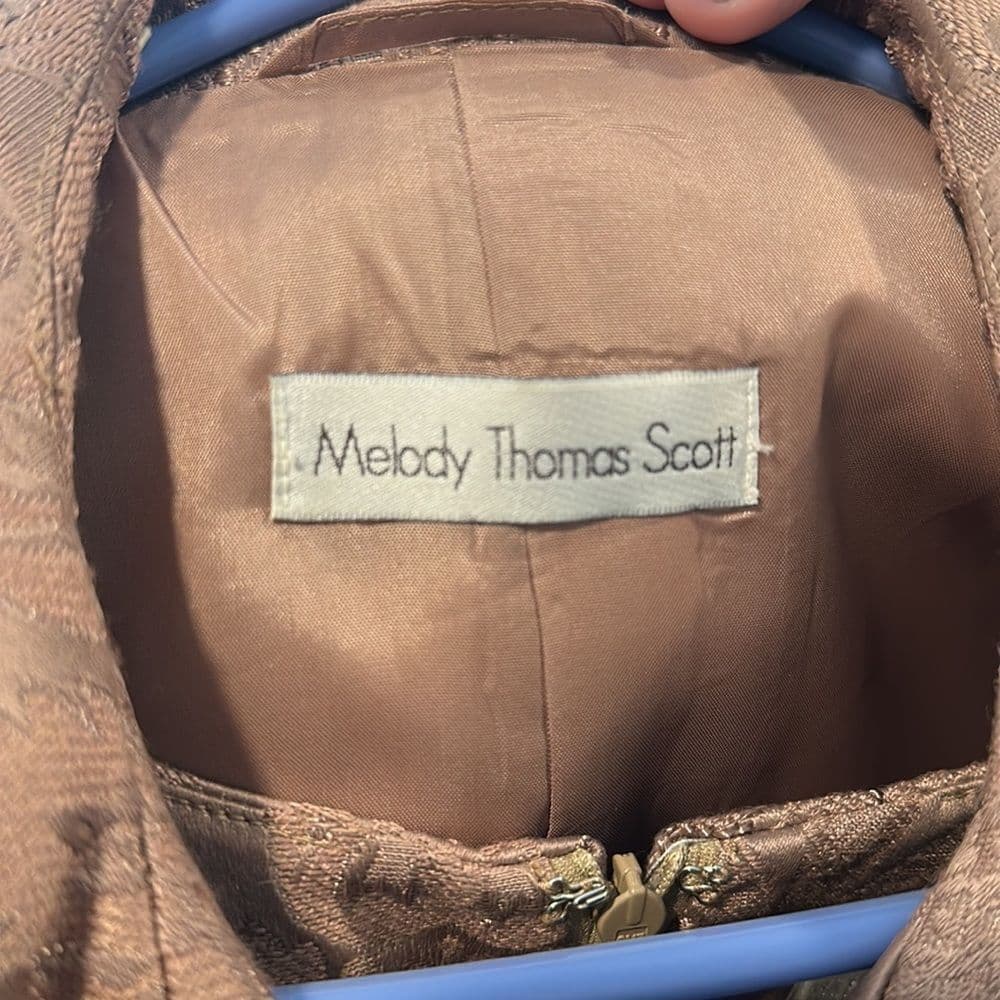 Melody Thomas‎ Scott Dress with Overcoat Sz 12 - Thumbnail 8