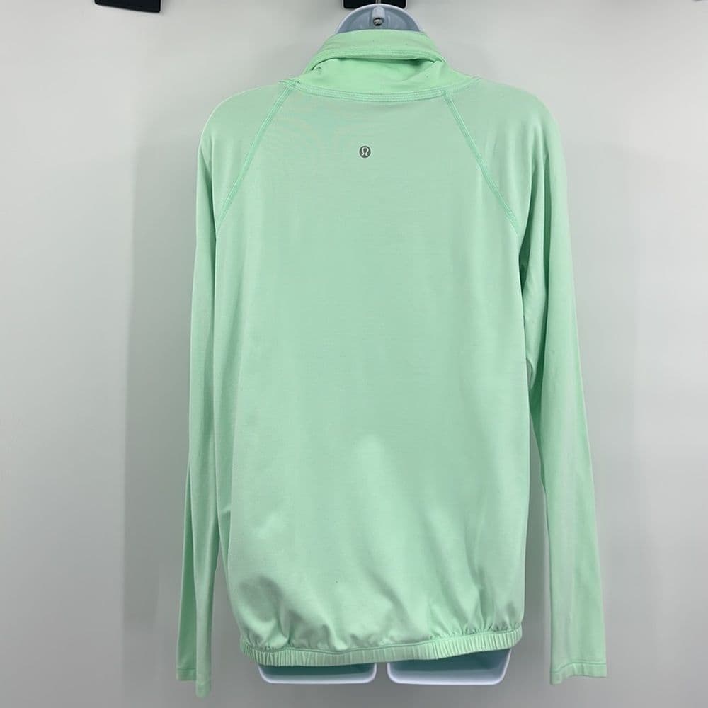 Lululemon Cowl Neck Sweatshirt‎ Mint Sz 4 - Thumbnail 2