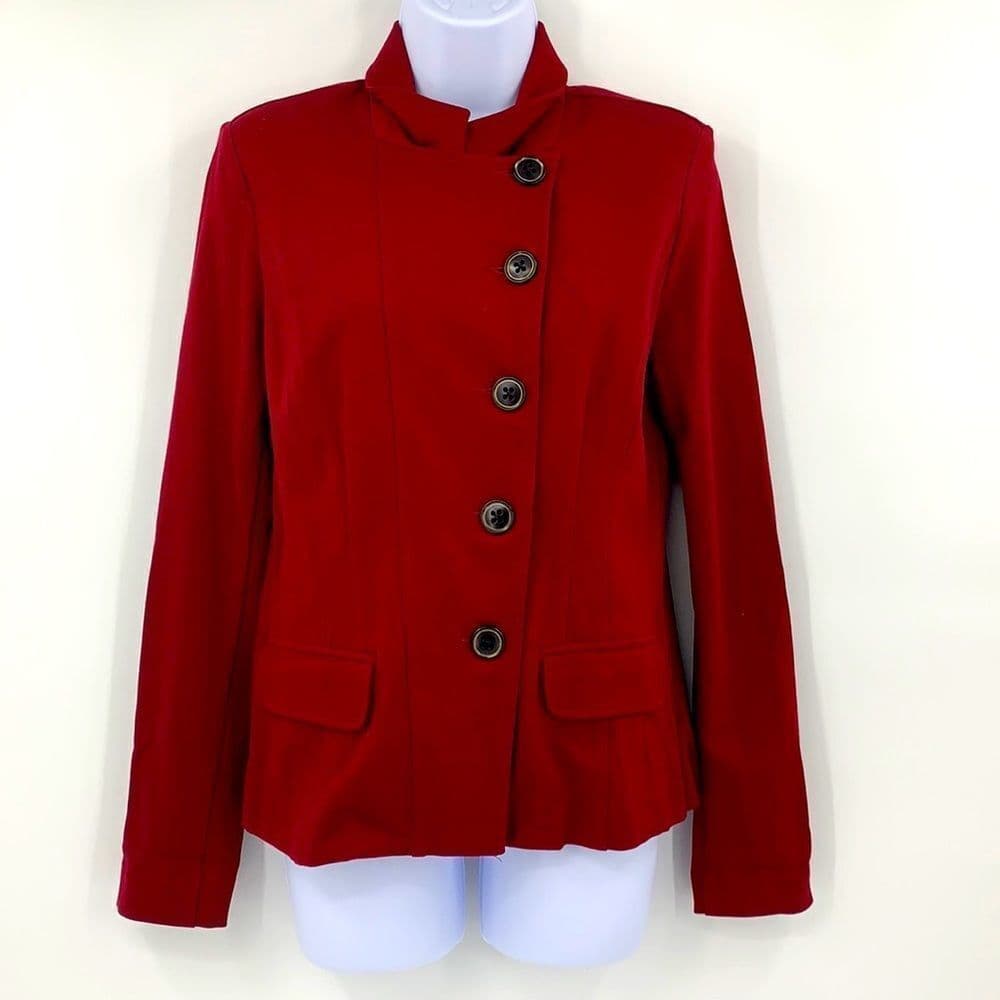 Cabi Red Outing Jacket # 3175 Sz 4‎ - Thumbnail 2