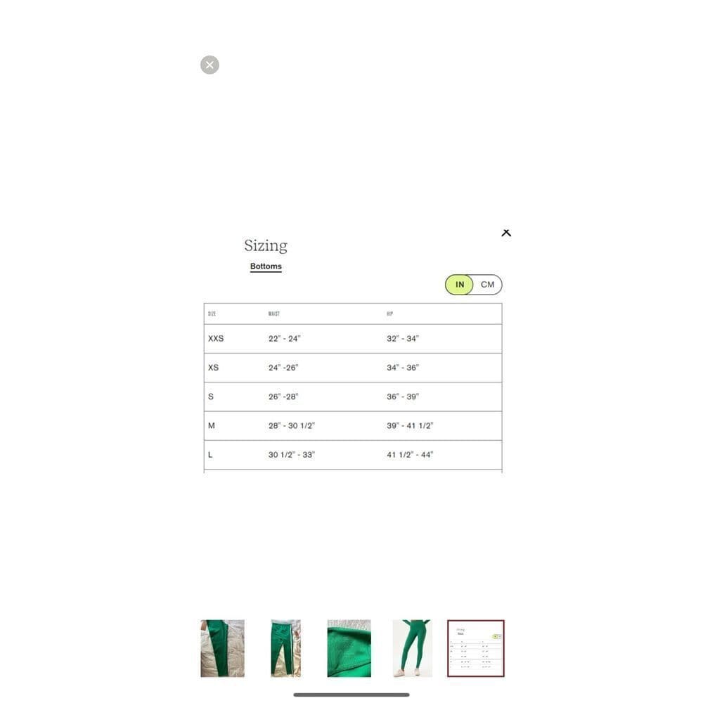 Girlfriend Collective Emerald Green Leggings Sz‎ L NWT - Thumbnail 8