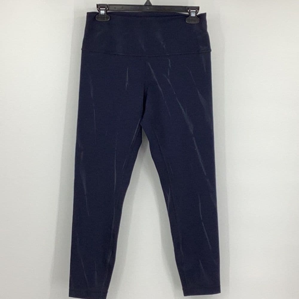 Lululemon Wunder Train High Rise Tight 25” in Sun Bleached Wash True Navy‎ Sz 10 - Thumbnail 4