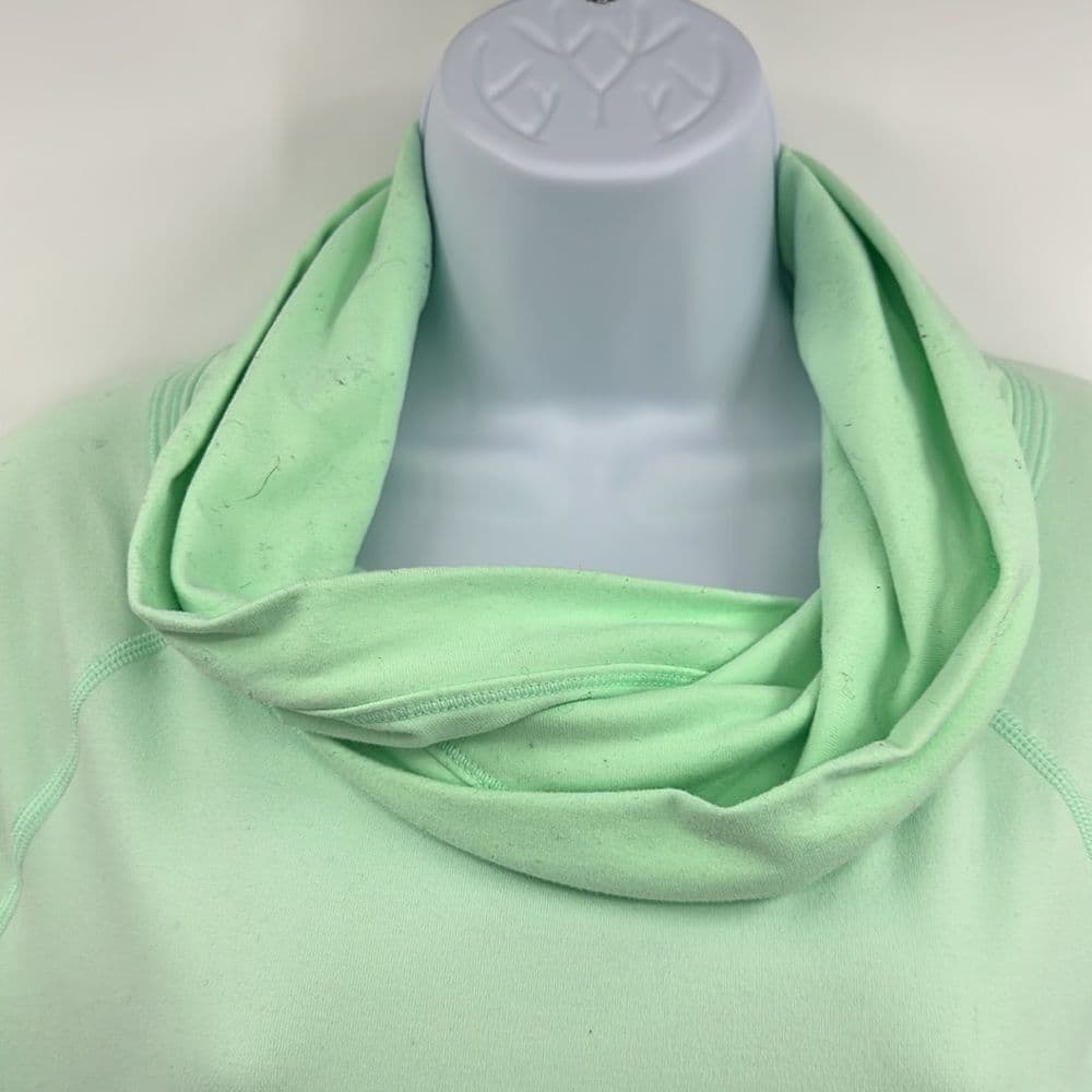 Lululemon Cowl Neck Sweatshirt‎ Mint Sz 4 - Thumbnail 5