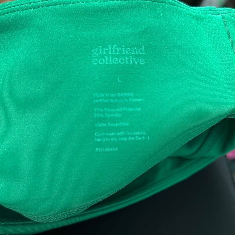 Girlfriend Collective Emerald Green Leggings Sz‎ L NWT - Thumbnail 5