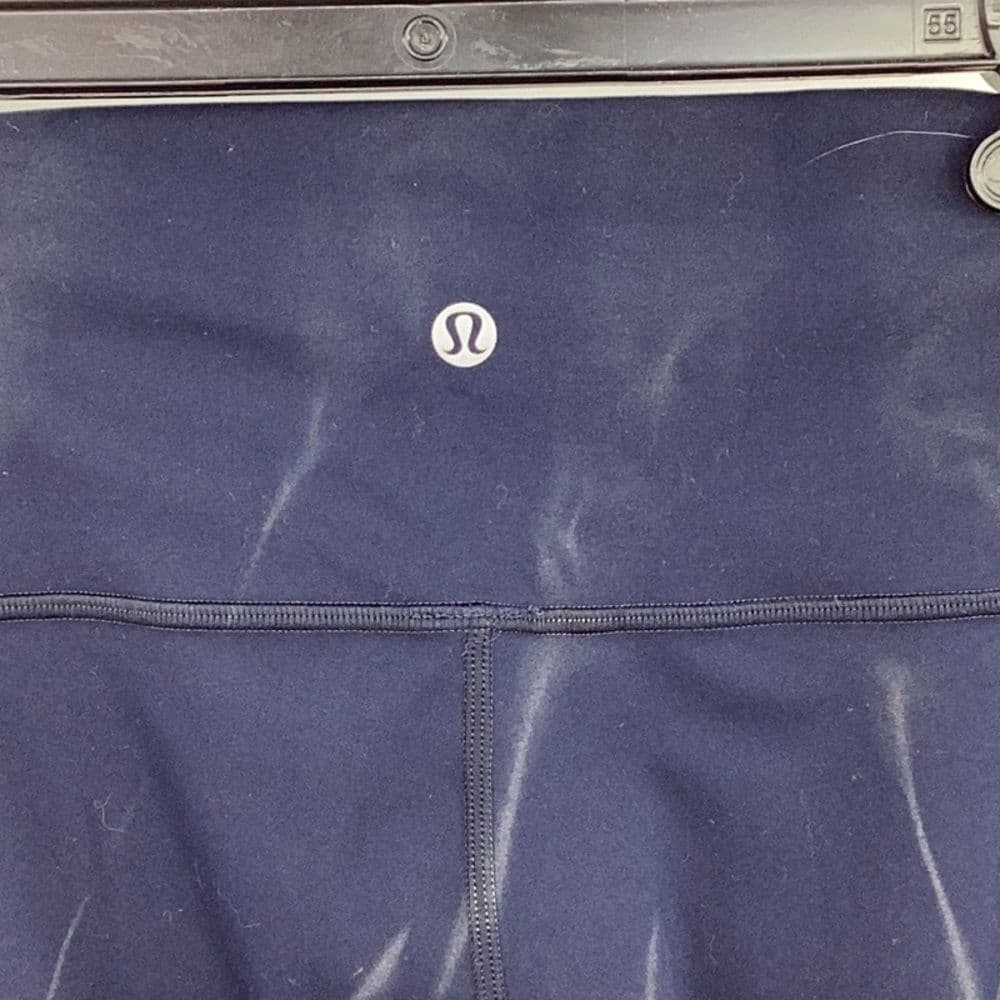 Lululemon Wunder Train High Rise Tight 25” in Sun Bleached Wash True Navy‎ Sz 10 - Thumbnail 7