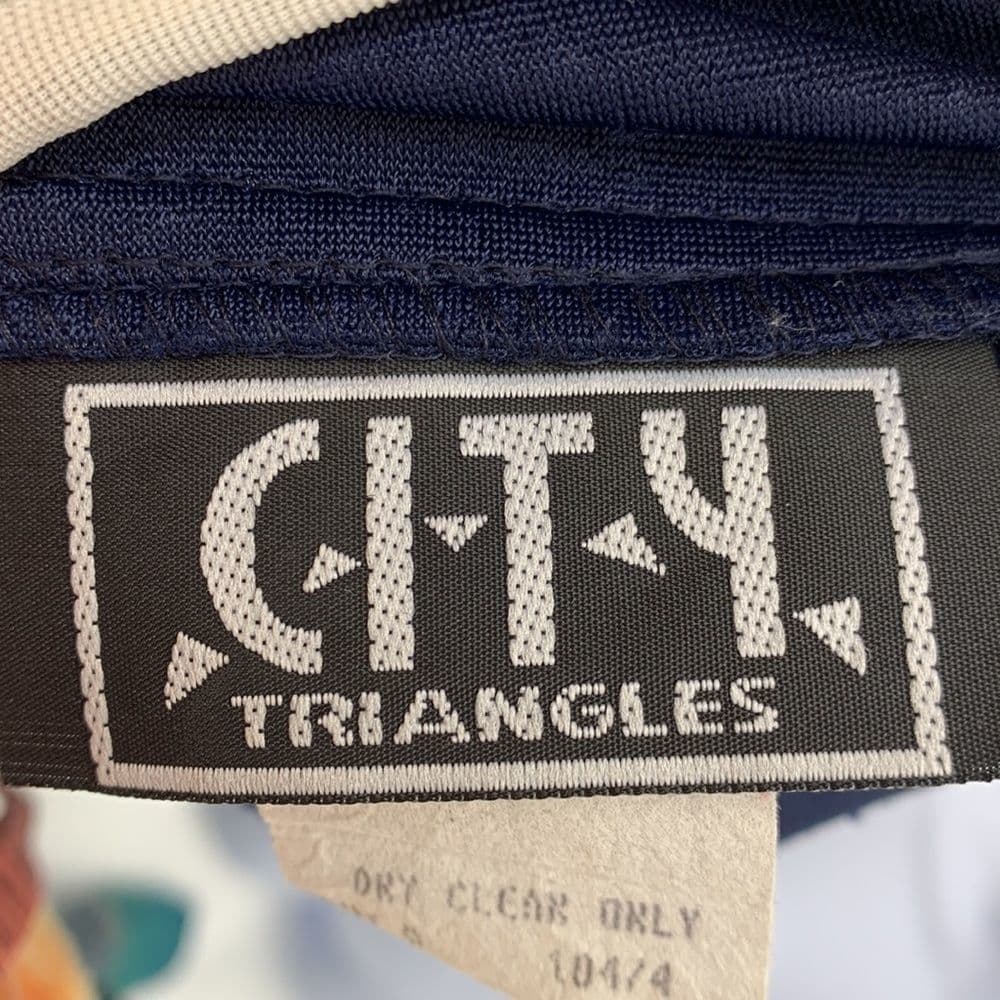 Vintage 90’s Dress City Triangles Sz M‎ - Thumbnail 4