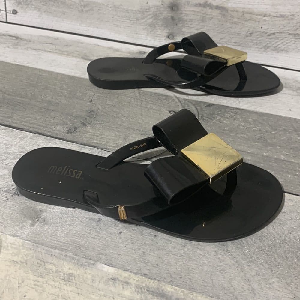 Melissa Flip Flops Girls US Sz‎ 1 - Thumbnail 3