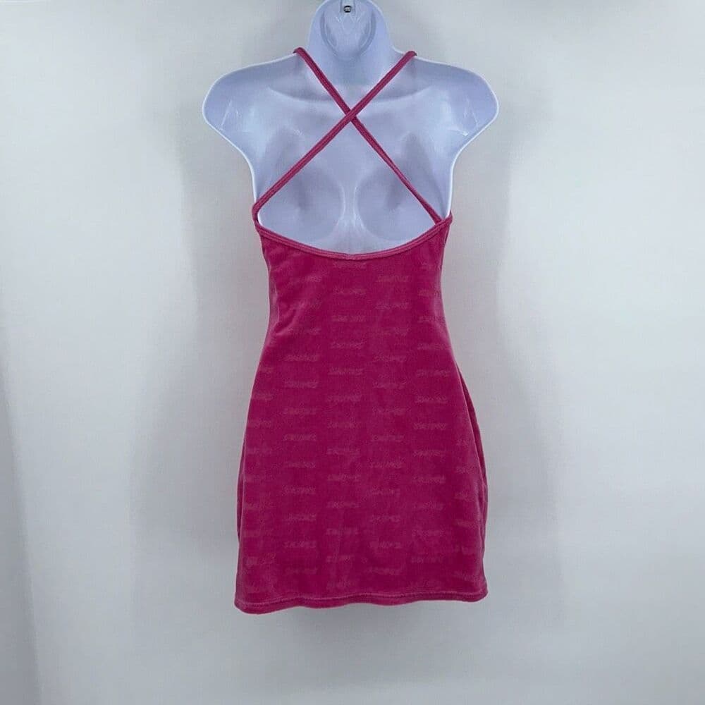 Skims Terry Cloth Pink‎ Spell Out Dress Sz S - Thumbnail 4