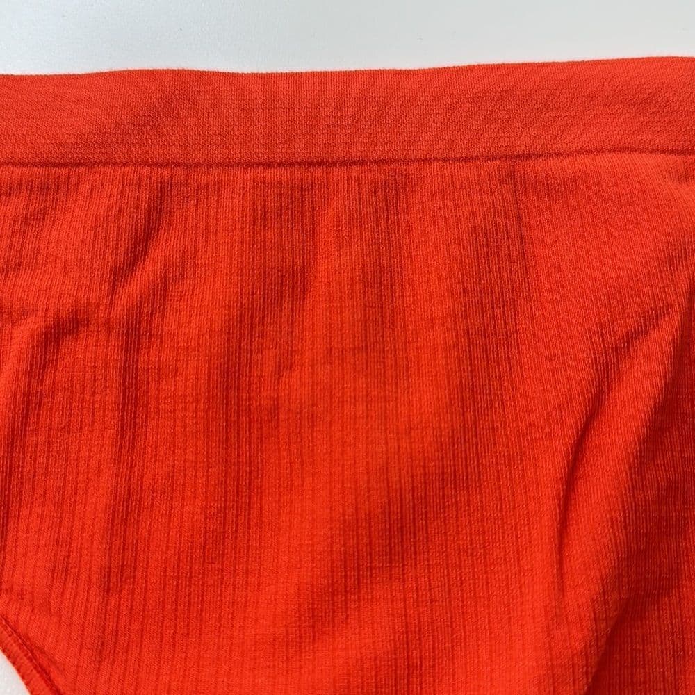 Bombas Seamless Micro Ribbed Orange Thong Size XL‎ NWOT - Thumbnail 4