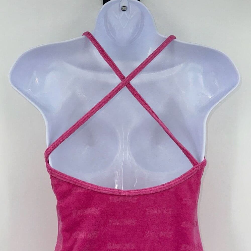 Skims Terry Cloth Pink‎ Spell Out Dress Sz S - Thumbnail 5