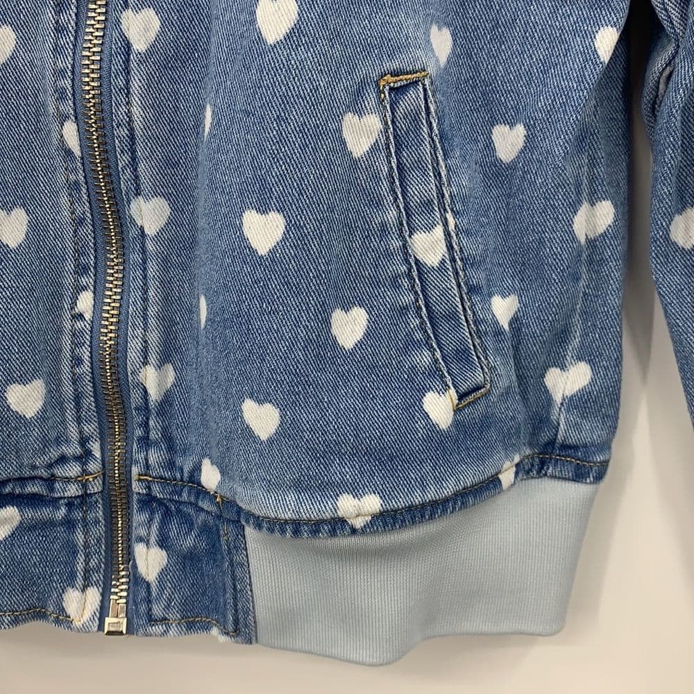 Pac Sun Denim‎ Heart Jacket Sz Small - Thumbnail 4