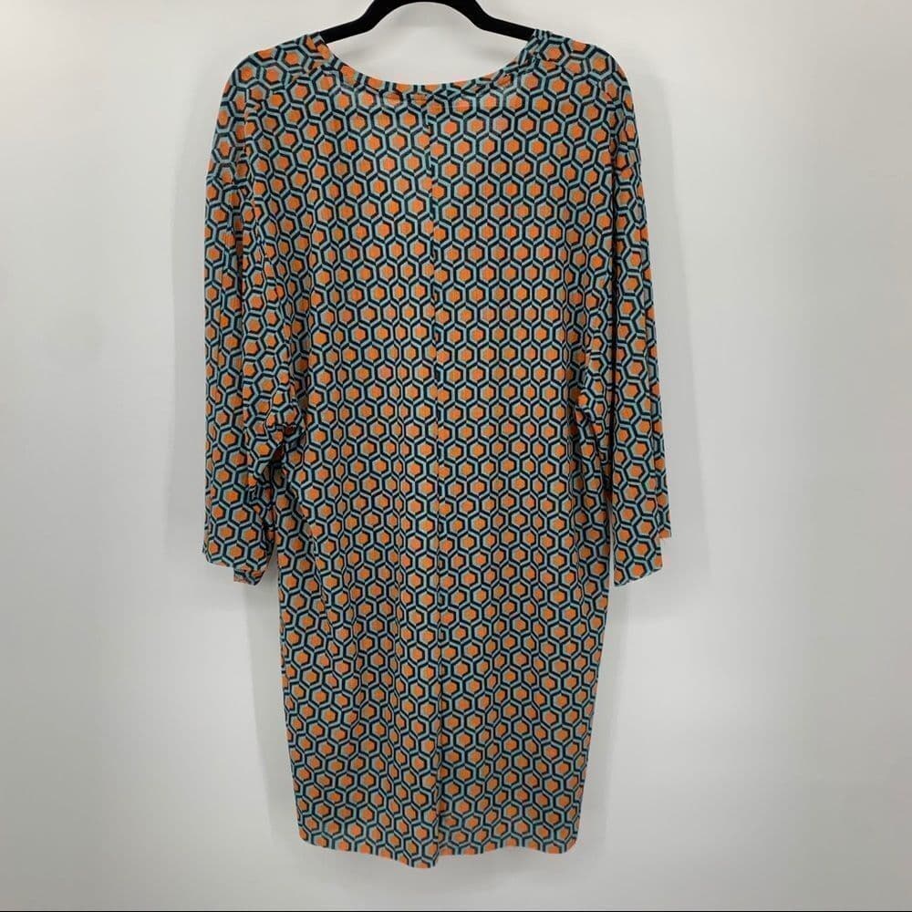 Zara Trafaluc Geometric Print Dress/Swim Cover‎ Up - Thumbnail 5