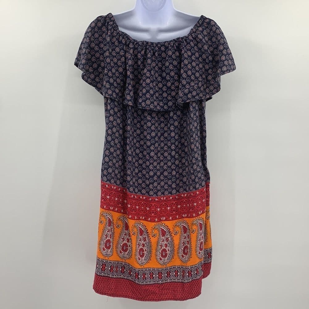 Beach Lunch Lounge Collection Off the‎ shoulder Dress Sz M - Thumbnail 4