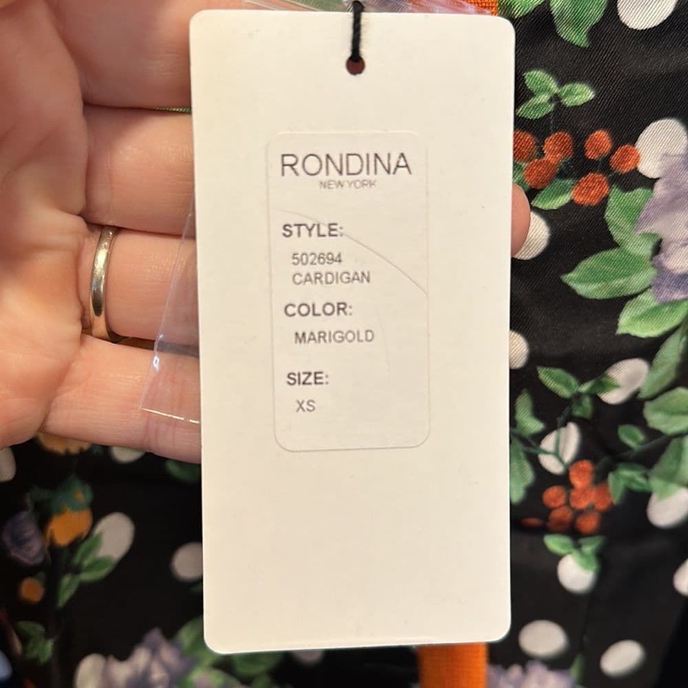 Rondina New York Cardigan‎ Sz XS NWT - Thumbnail 2