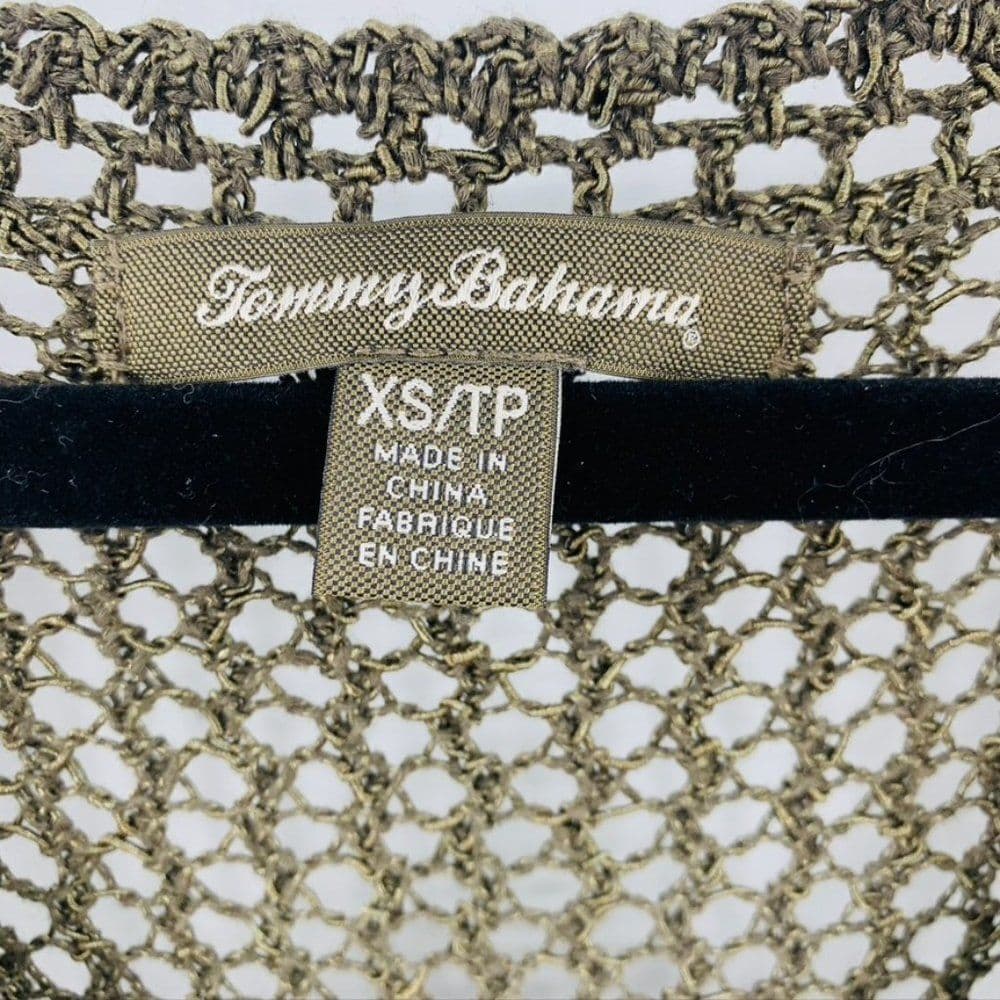 Tommy‎ Bahama Knit Mesh Top Sz XS - Thumbnail 3