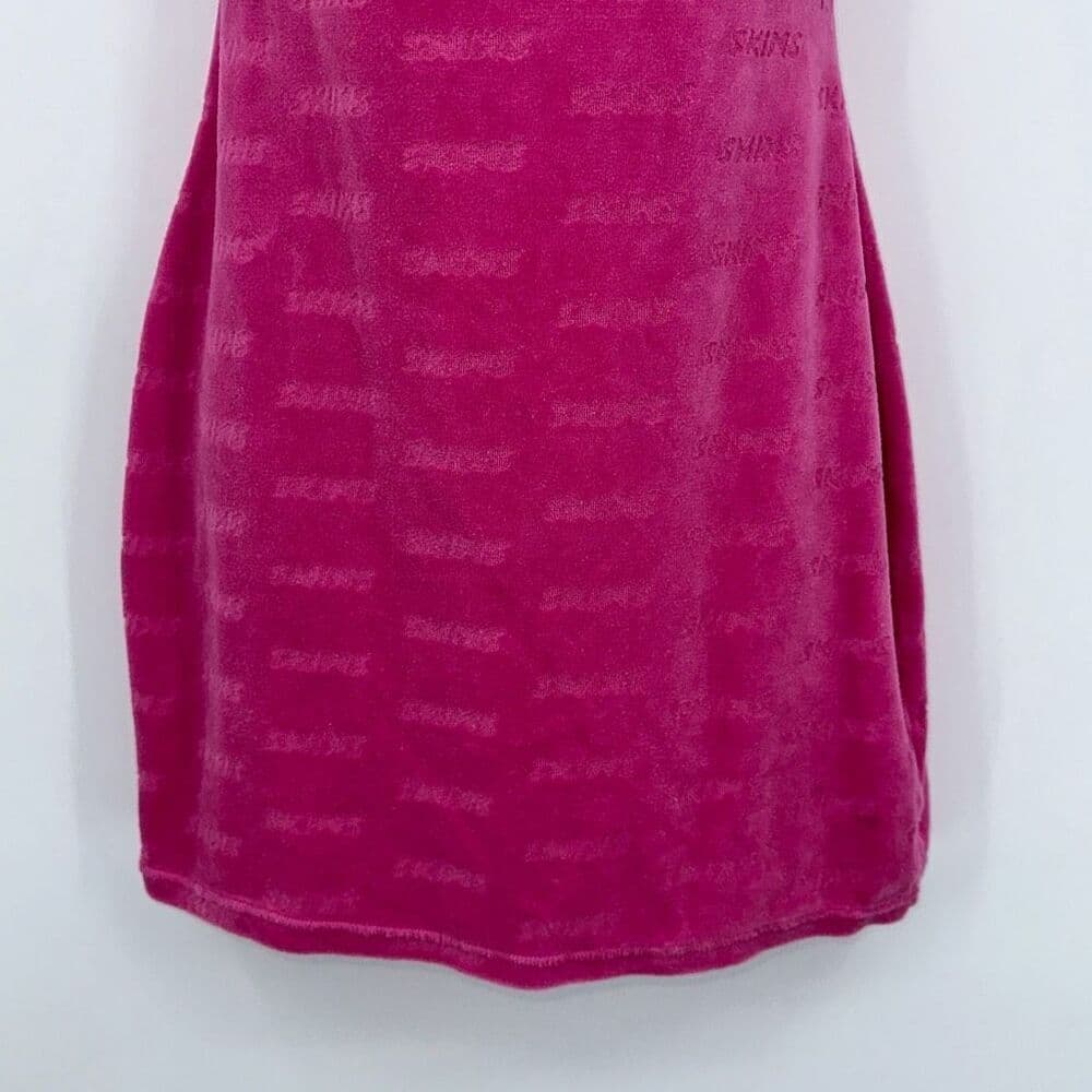 Skims Terry Cloth Pink‎ Spell Out Dress Sz S - Thumbnail 3